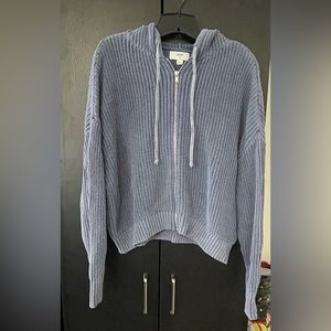 Aerie hooded crop sweater